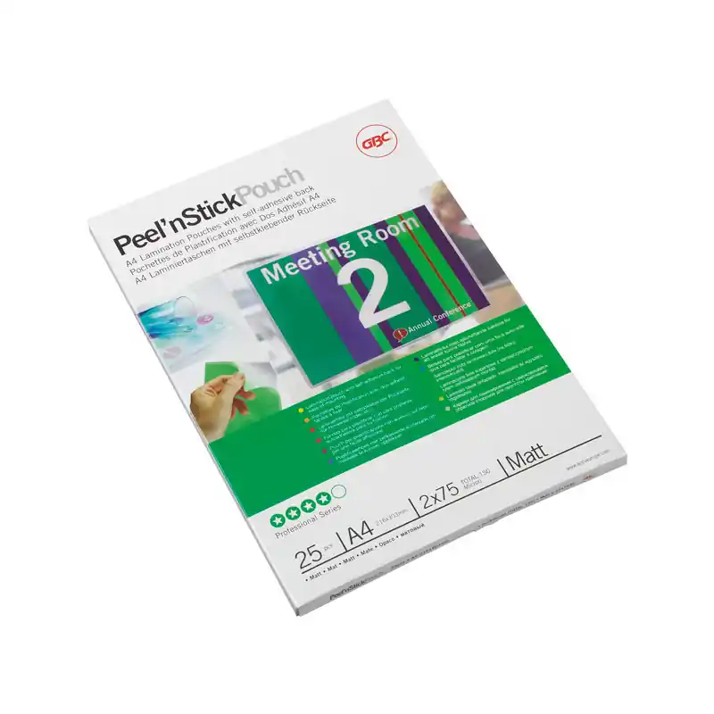 Mejor Calidad CAJA 100 CARTERAS GBC AUTOADHESIVAS