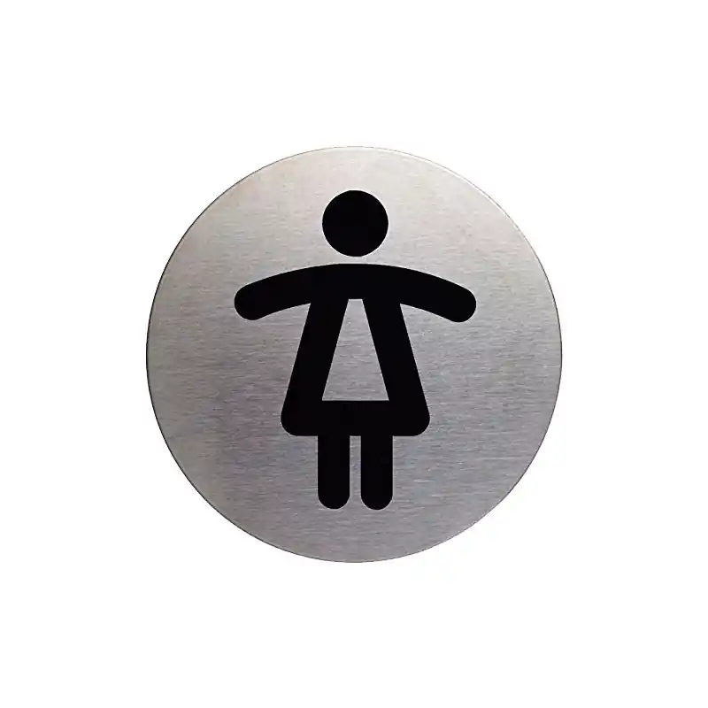 PICTOGRAMA DURABLE REDONDO "WC SEÑORAS" Certificado