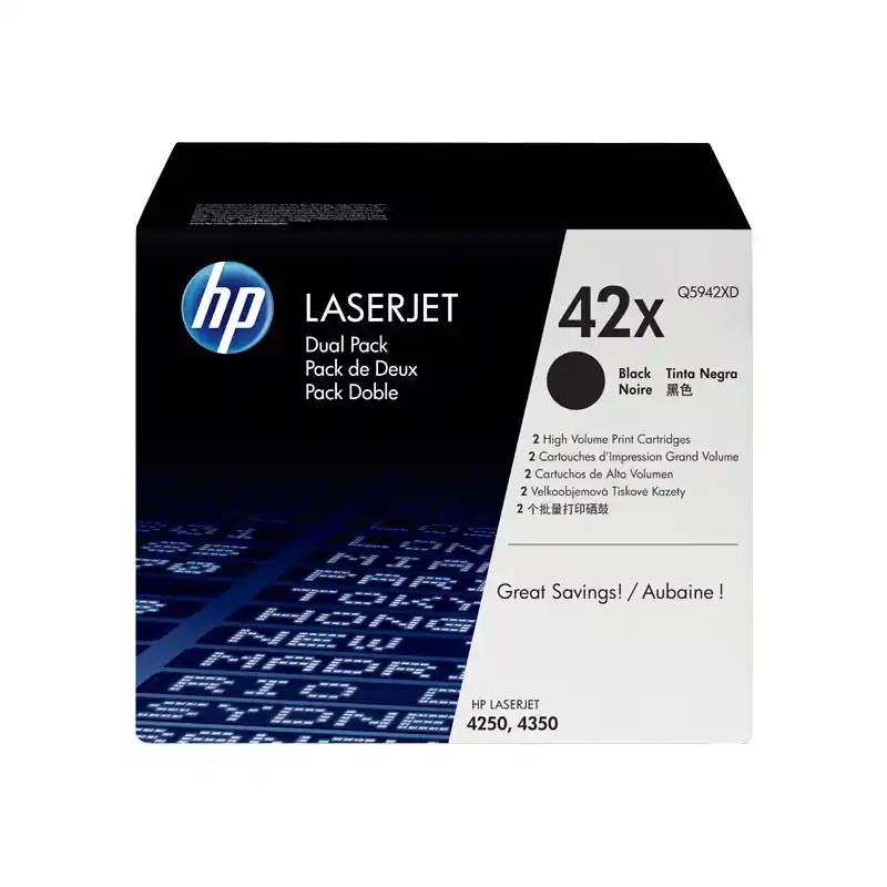 CARTUCHO DE TÓNER ORIGINAL LASERJET HP 42X DE ALTA CAPACIDAD Stock Limitado