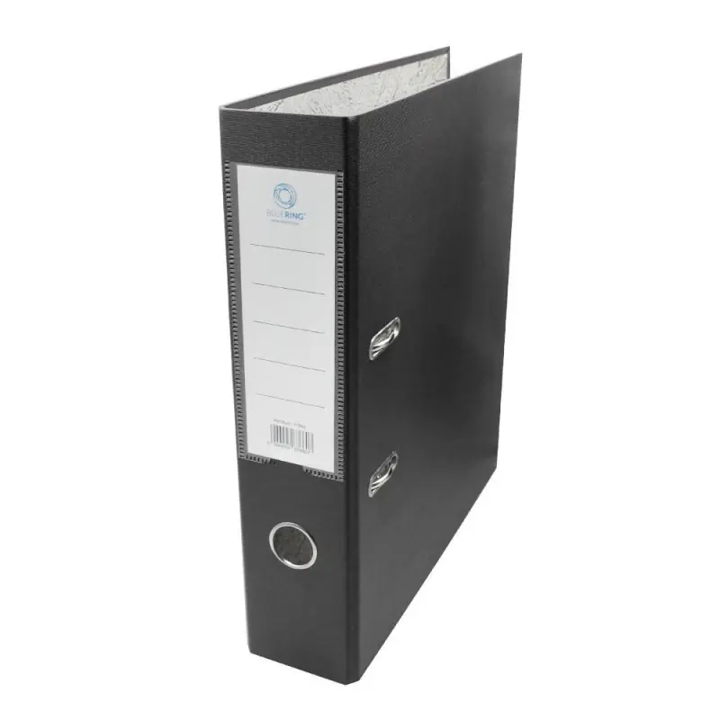 ARCHIVADOR BLUERING A4 CON PALANCA 75mm - Negro Mayoreo