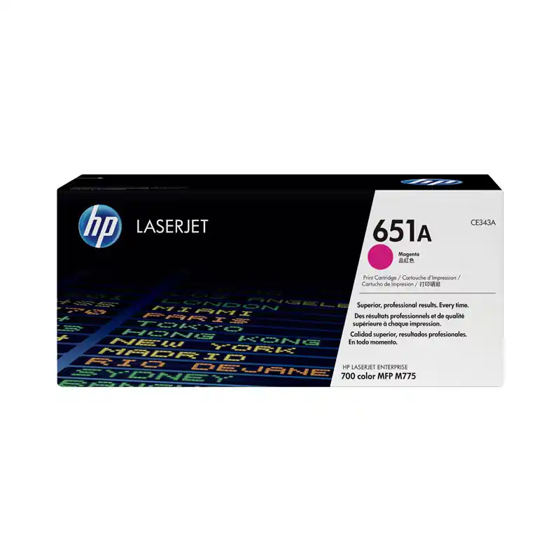 Artesanal CARTUCHO DE TÓNER ORIGINAL LASERJET HP 651A - Magenta