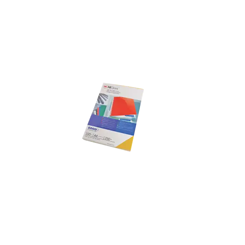 Original PACK 100 CUBIERTAS GBC CROMO - Rojo brillante