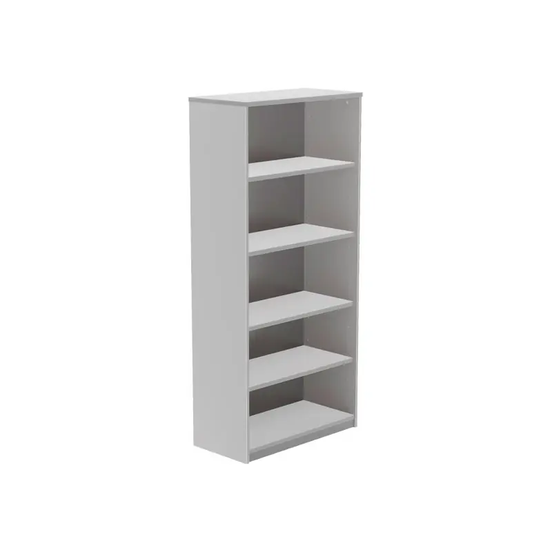 Precio De Fábrica ARMARIO MADERA ROCADA "STORE" 195x90cm LIBRERÍA GRIS