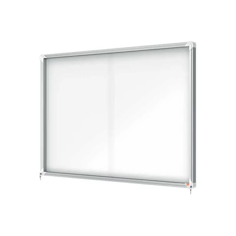 Entrega Rápida VITRINA NOBO MAGNÉTICA 141,2x100x5,4cm PUERTAS CORREDERAS