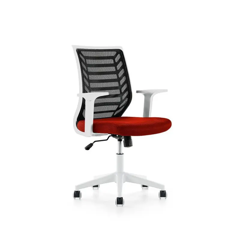 Barato SILLA OPERATIVA ROCADA RD-907 ESTRUCTURA BLANCA - Rojo