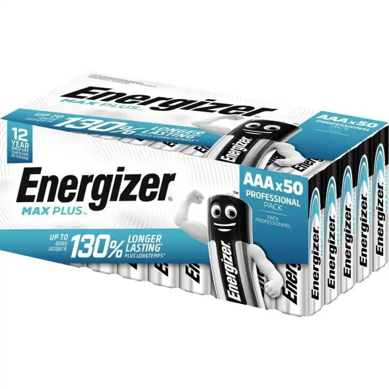 CAJA 50 PILAS ENERGIZER MAX PLUS AAA Devolución Gratuita