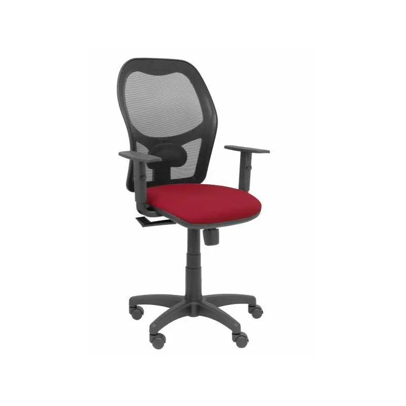 SILLA OPERATIVA ALOCÉN CN BRAZOS REGULABLES - Rojo granate Certificado