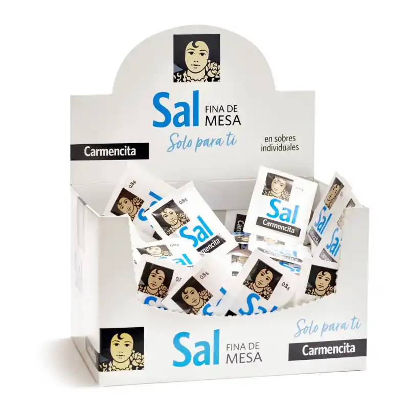 CAJA 250 SOBRES SAL FINA CARMENCITA 8gr Devolución Gratuita