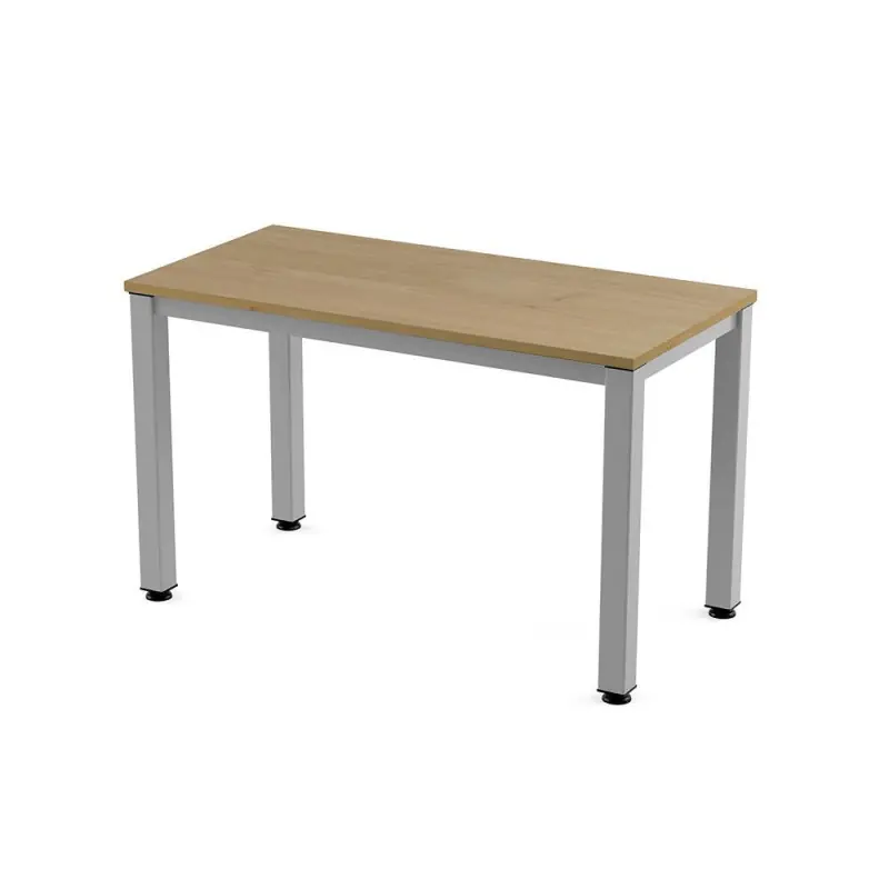 MESA ROCADA "EXECUTIVE" ESTRUCTURA GRIS - Roble Oferta