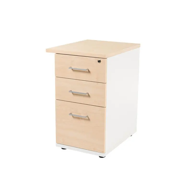 BUCK ROCADA "STORE" 2 CAJONES Y CARPETERO ESTRUCTURA BLANCA - Marrón haya Pago Seguro