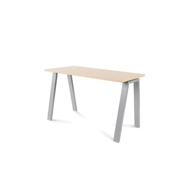 Tendencia MESA ROCADA "BLANCA" ESTRUCTURA GRIS - Marrón haya