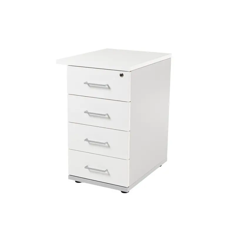 BUCK ROCADA "STORE" 4 CAJONES ESTRUCTURA GRIS - Blanco Precio Económico