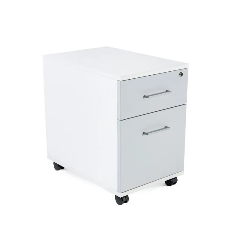 Marca Reconocida BUCK MÓVIL ROCADA "STORE" 1 CAJÓN Y CARPETERO ESTRUCTURA BLANCA - Gris