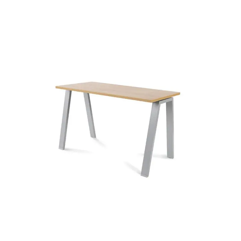 A Buen Precio MESA ROCADA "BLANCA" ESTRUCTURA GRIS - Roble