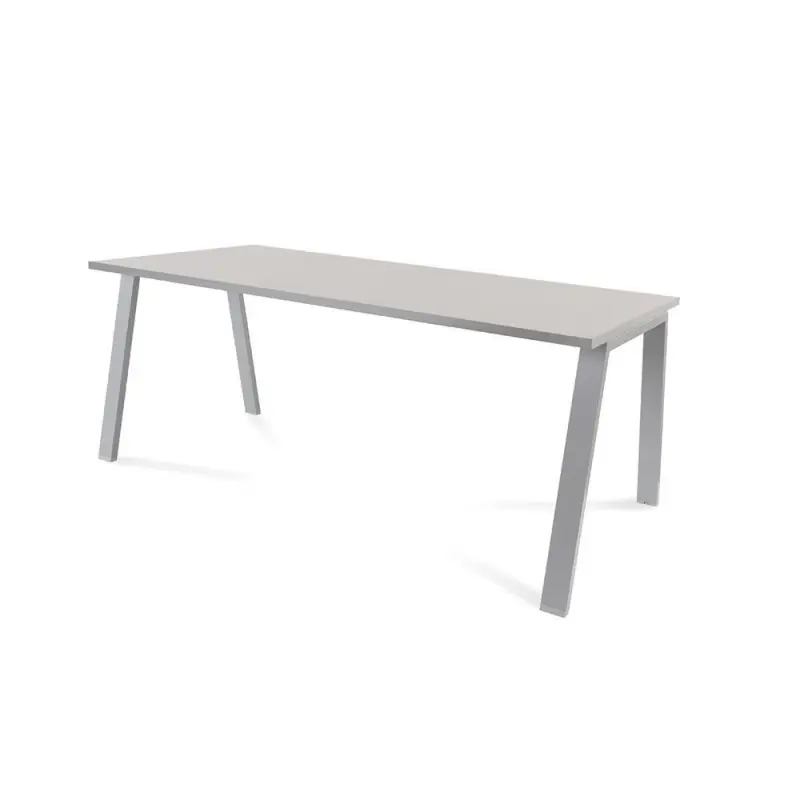 Ocasión Especial MESA ROCADA "BLANCA" ESTRUCTURA GRIS - Gris