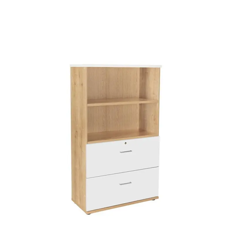 ARMARIO DE MADERA ROCADA CARPETERO ESTRUCTURA ROBLE - Blanco Nueva Colección