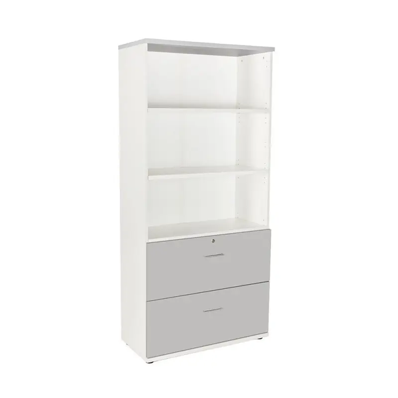 Últimas Unidades ARMARIO DE MADERA ROCADA CARPETERO ESTRUCTURA BLANCA - Gris