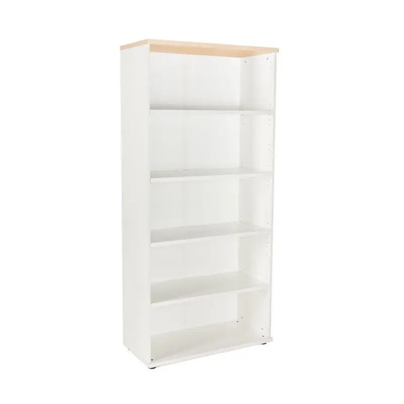 ARMARIO DE MADERA ROCADA SIN PUERTAS ESTRUCTURA BLANCA - Marrón haya Nueva Colección