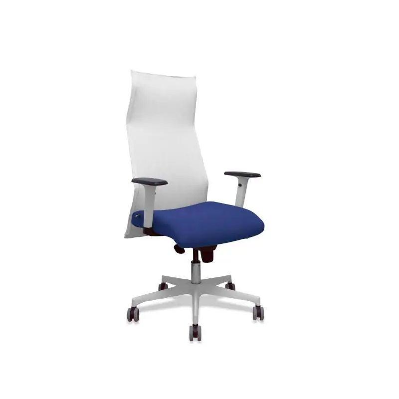 SILLÓN DE DIRECCIÓN SAHUCO BLANCO - Azul marino Entrega Rápida