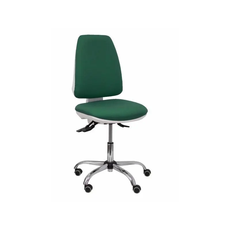Precio Bajo SILLA OPERATIVA ELCHE ASINCRO BALI Y RUEDAS PARQUE - Verde botella