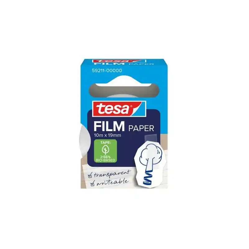 ROLLO CINTA ADHESIVA TESAFILM PAPER 10mx19mm Alta Calidad