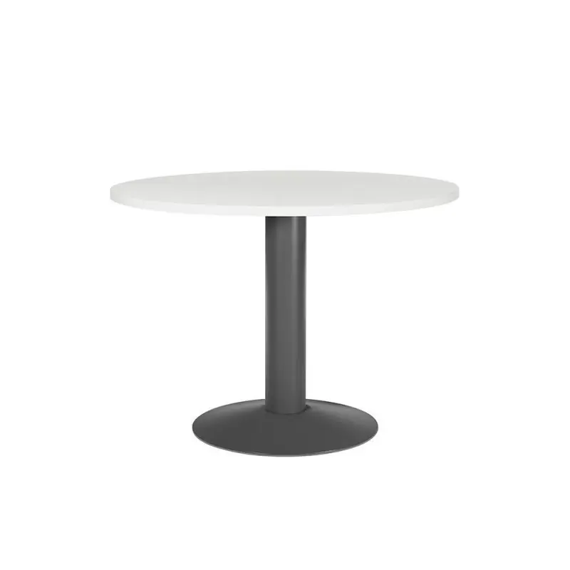 A Buen Precio MESA DE REUNIÓN CIRCULAR ROCADA "MEETING" ESTRUCTURA ANTRACITA - Blanco