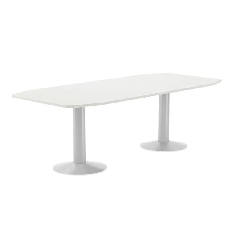 MESA REUNIÓN ROCADA MEETING 220x100cm ESTRUCTURA BLANCA - Blanco Hecho A Mano