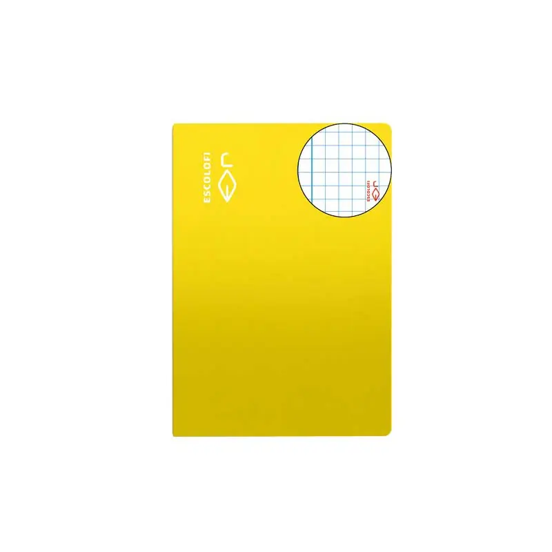 LIBRETA GRAPADA 50h ESCOLOFI 4º 4x4 CON MARGEN - Amarillo Garantía Incluida