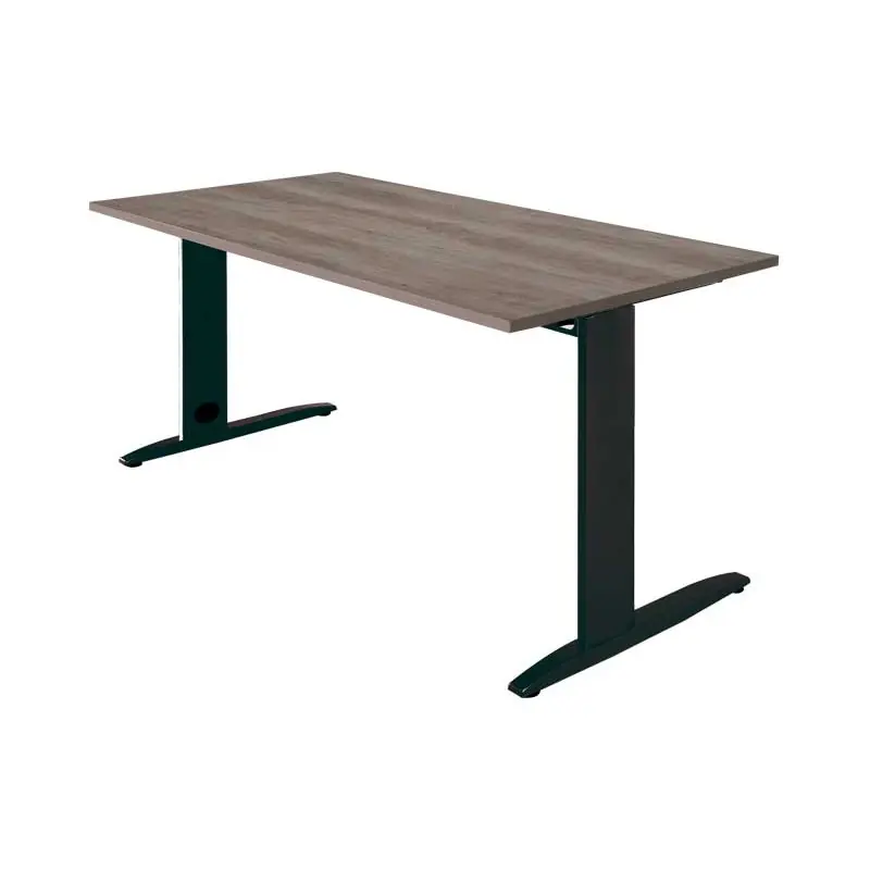 Bestseller MESA OPERATIVA CARVING 140x80cm ESTRUCTURA METÁLICA NEGRA - Nebraska