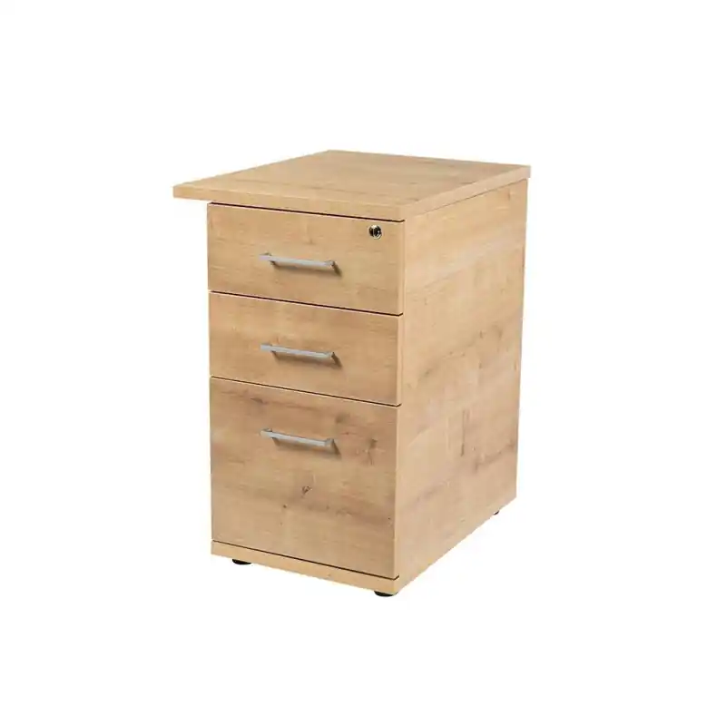 BUCK ROCADA "STORE" 2 CAJONES Y CARPETERO 47x72cm ROBLE - Blanco (RAL 9003) Stock Limitado