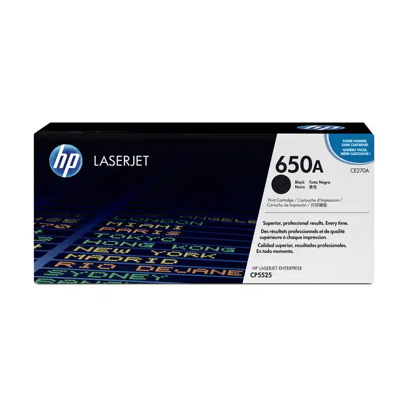 CARTUCHO DE TÓNER ORIGINAL LASERJET HP 650A - Negro Barato
