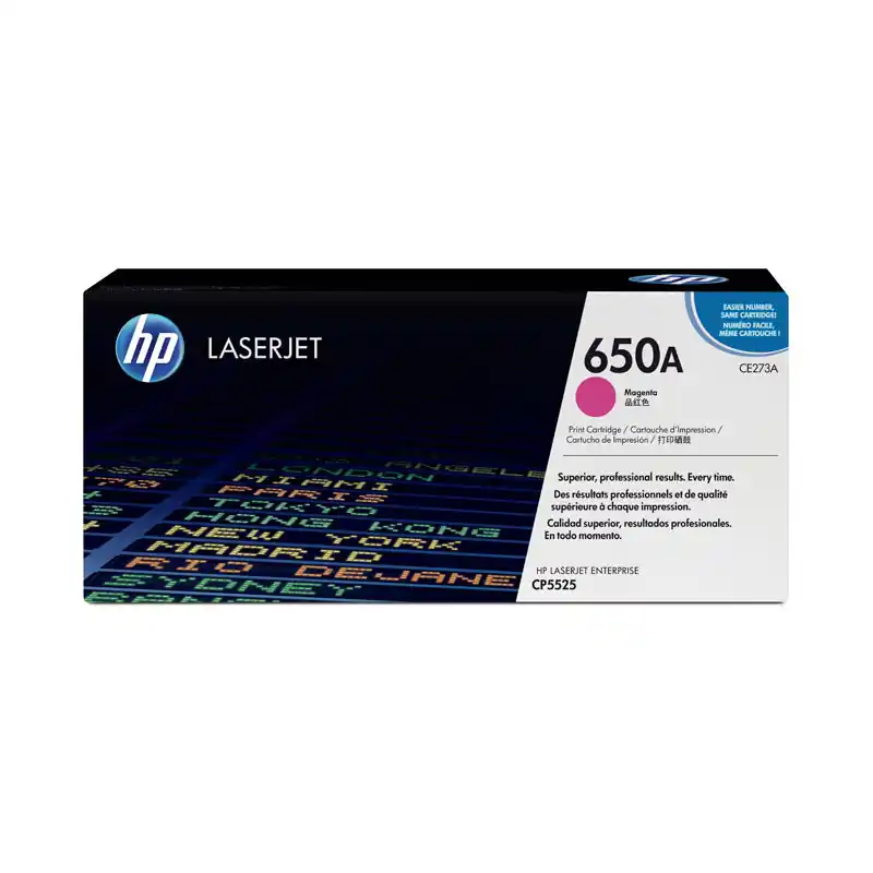 Más Vendido CARTUCHO DE TÓNER ORIGINAL LASERJET HP 650A - Magenta