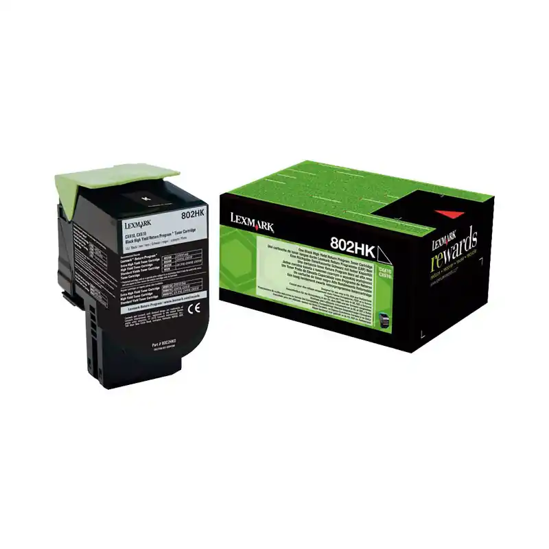 Imprescindible (Must-Have) TÓNER ORIGINAL LEXMARK 802 ALTA CAPACIDAD - Negro
