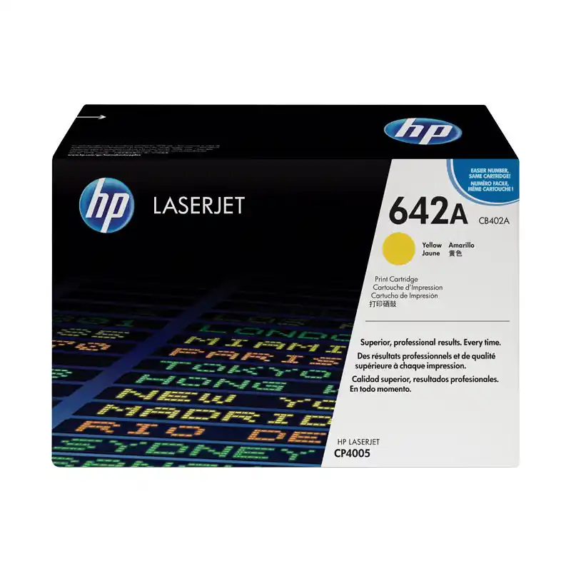 CARTUCHO DE TÓNER ORIGINAL LASERJET HP 642A - Amarillo Favorito De Clientes
