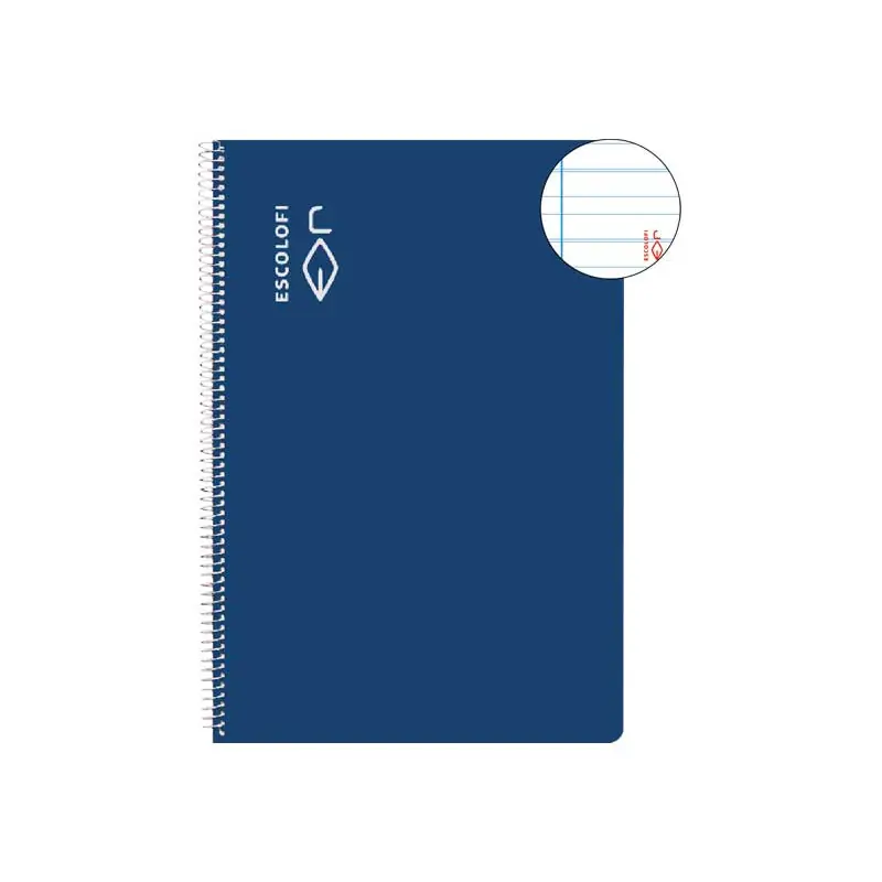 Precio De Oferta CUADERNO ESPIRAL 100h ESCOLOFI Fº MONTESSORI 3,5 CON MARGEN - Azul