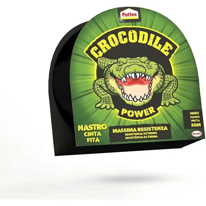 Garantía De Devolución De Dinero CINTA AMERICANA PATTEX ADVENTURE CROCODILE POWER 48mm x 20m - Negro