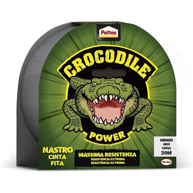 Tendencia CINTA AMERICANA PATTEX ADVENTURE CROCODILE POWER 48mm x 20m - Gris