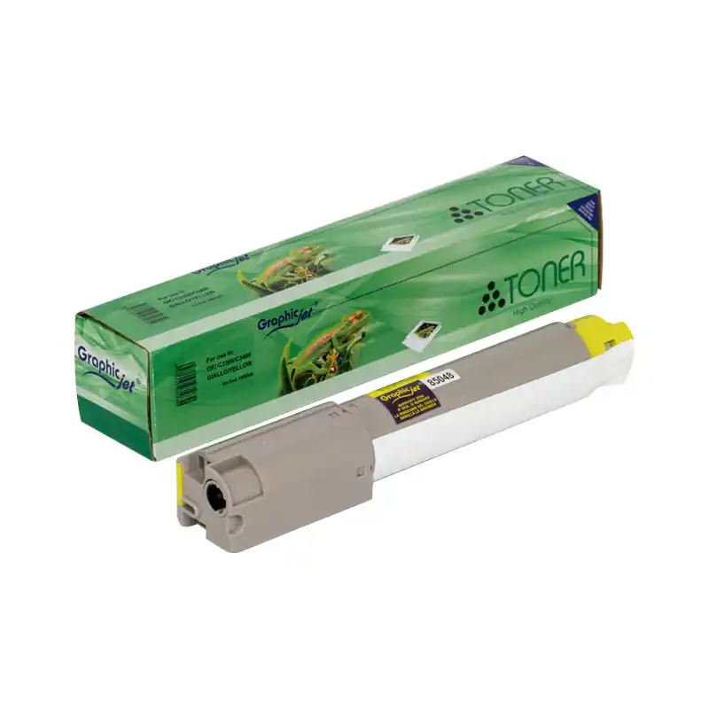 TÓNER GRAPHICJET OKI C3300 - Amarillo Nueva Colección