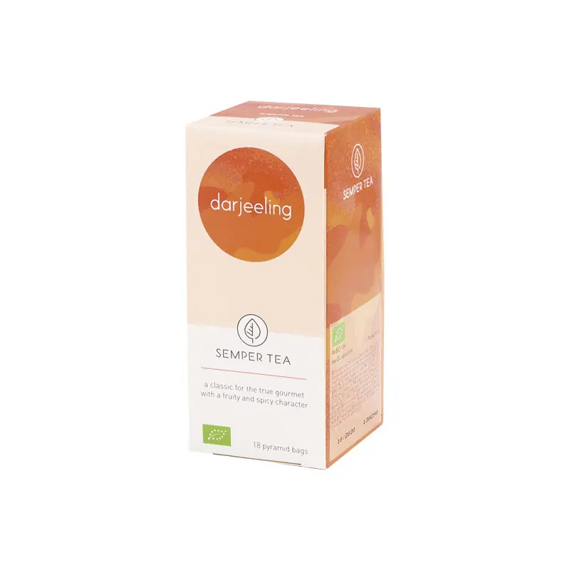 CAJA 18 BOLSITA PIRAMIDAL TÉ SEMPER TEA "DARJEELING" Ordenar Ahora Mismo
