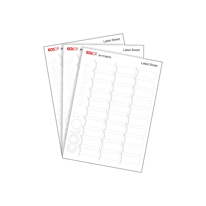 Mejor Precio PACK 10h DE 30 ETIQUETAS COLOP E-MARK 48x18mm