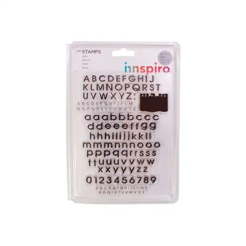 Oferta Flash SELLOS ACRÍLICOS INNSPIRO "ABECEDARIO IMPRENTA"