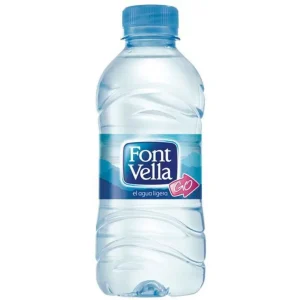 Agua Mineral Natural Font Vella. Botella de 33 cl Máxima Calidad
