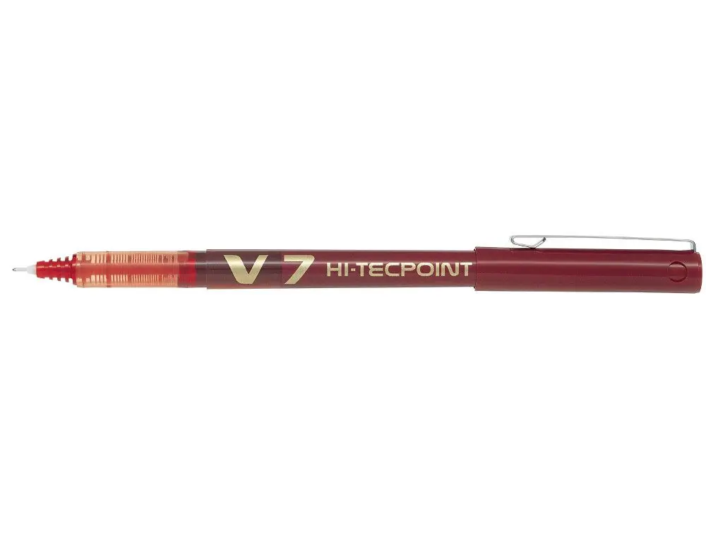 PILOT Roller V7 Rojo Tinta liquida BX-V7-R Diámetro de bola: 0,7 mm Oferta Flash