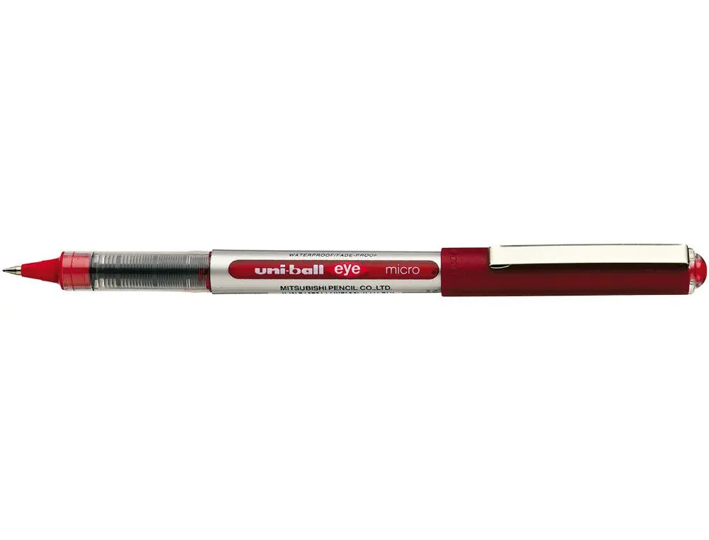 UNI-BALL Roller UB-150 Rojo 0,5 mm MICRO Tinta liquida 162560000 Certificado