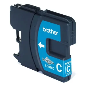 Económico Cartucho tinta Brother original cian LC980C