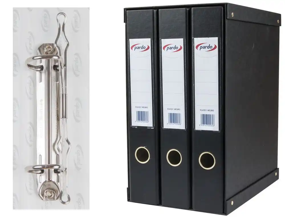 Devolución Gratuita Módulo 3 archivadores Pardo negro