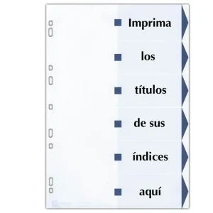 Auténtico Indice Avery Maker A4 sin perforar 12 posiciones