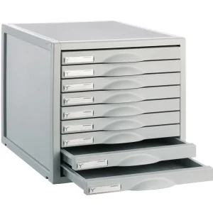 Fichero cajones de sobremesa 356x316x303 mm 9 cajones color gris Garantía De Devolución De Dinero