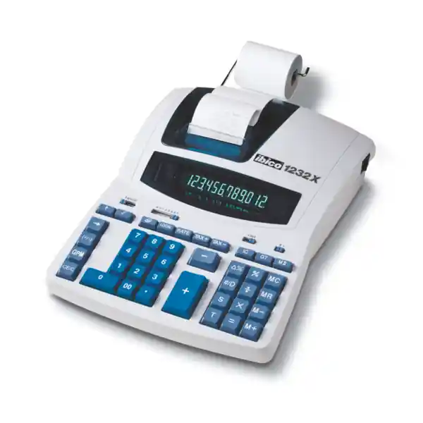 Oferta Calculadora IBICO 1232X, blanco/azul