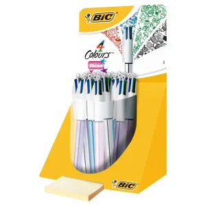 Oferta Limitada Boligrafo Bic Cuatro Colores Shine Colores Metalizados Punta De 1 Mm